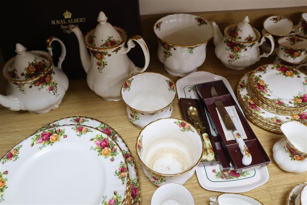 A Royal Albert Old Country Roses table ware